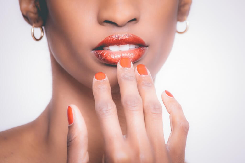 tangerine orange nail polish