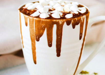 a cup of goey hot chocolate goodness