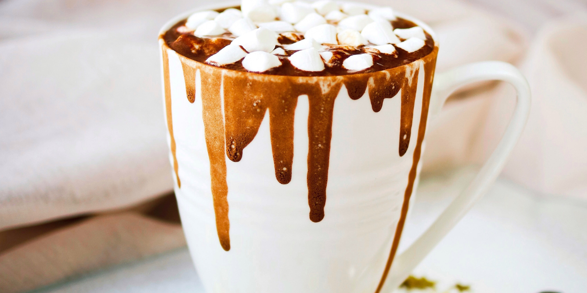 a cup of goey hot chocolate goodness