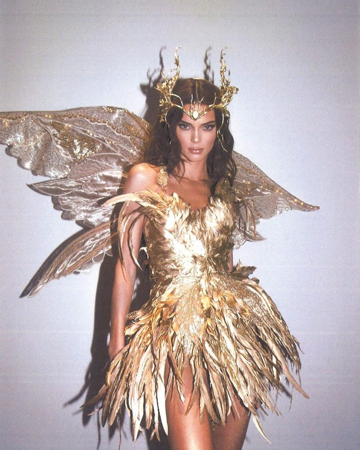 Kendall Jenner as a forest fairy, 2019. 